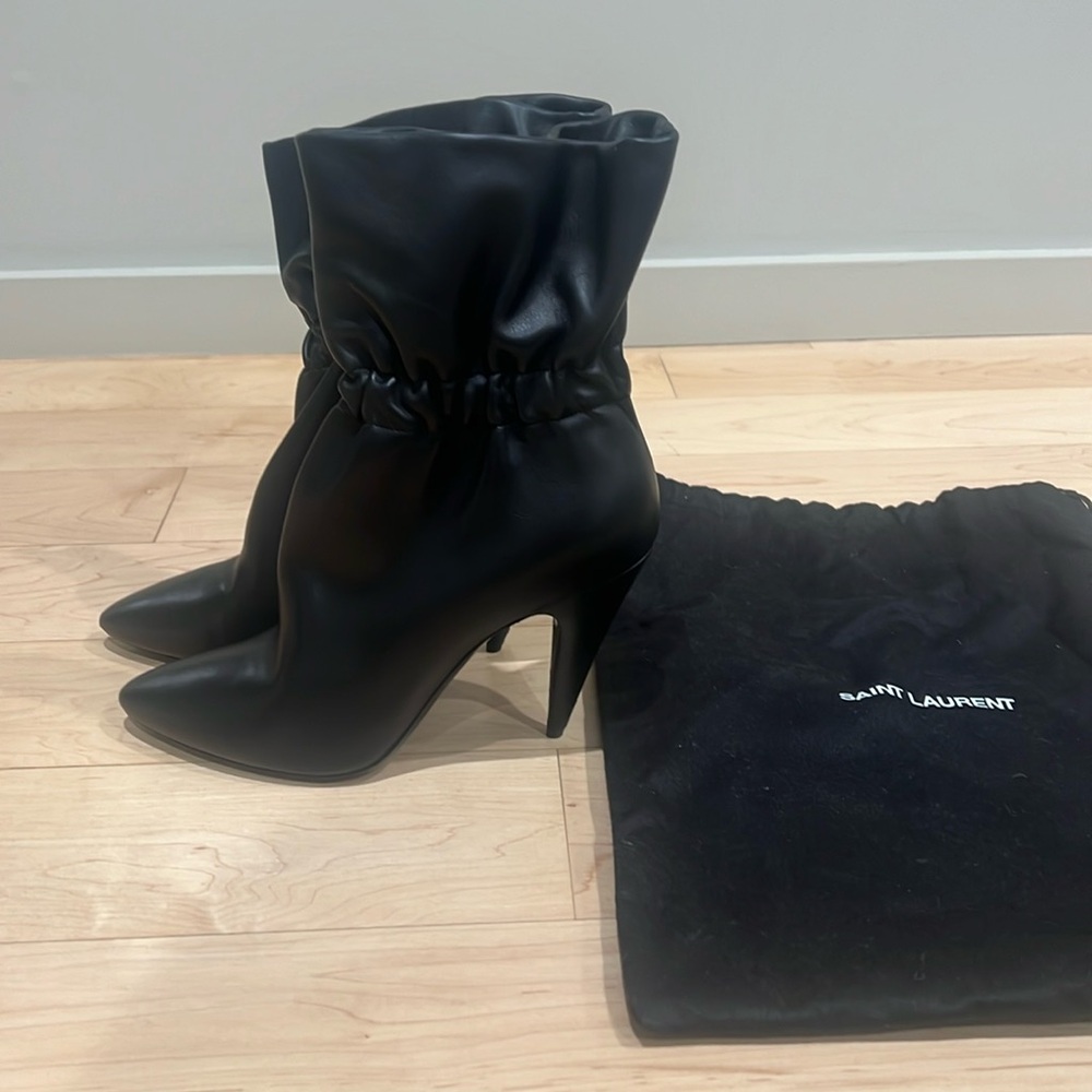 Saint Laurent Black Ankle Boots